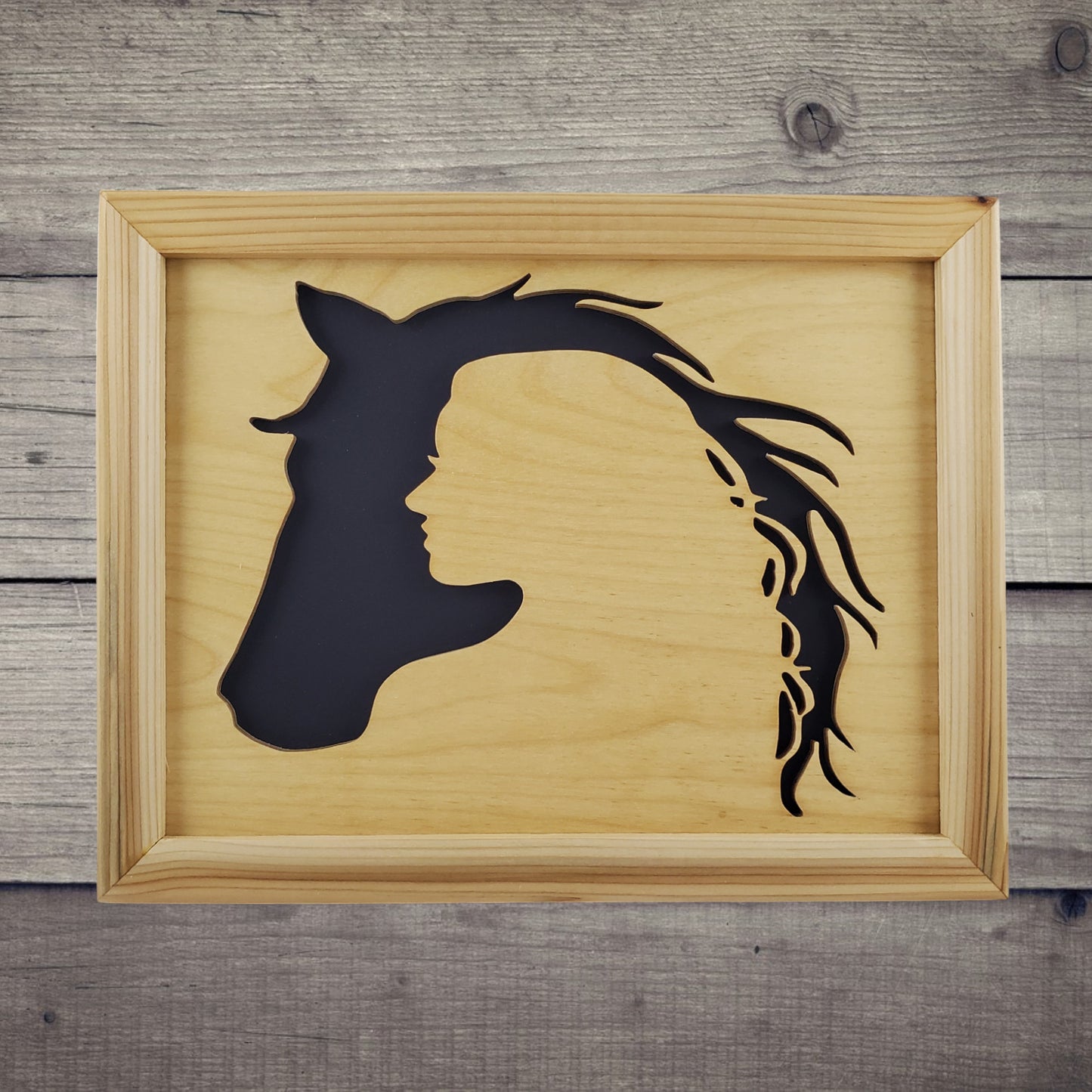 Girl & Horse Head
