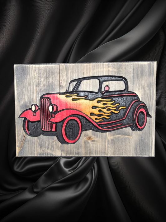 Hot Rod With Flames