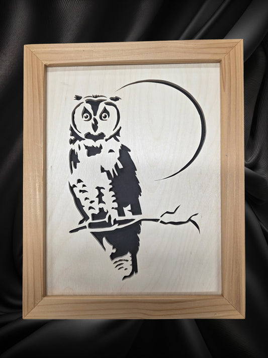 Owl and Moon