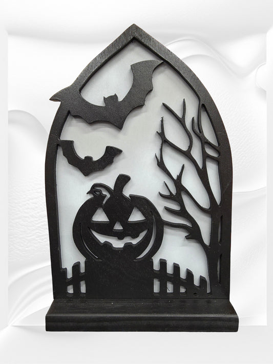 Pumpkin Window Silhouette