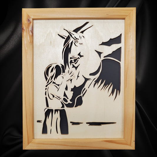 Young Girl and Horse